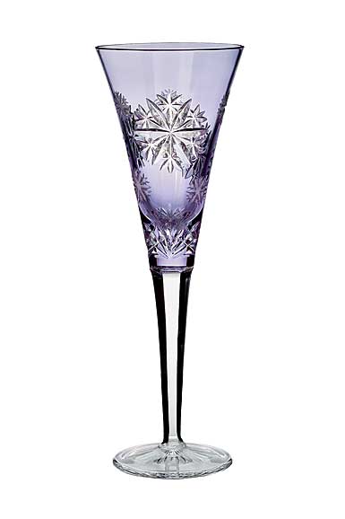 Waterford Snowflake Wishes Serenity Lavender Flute, Single