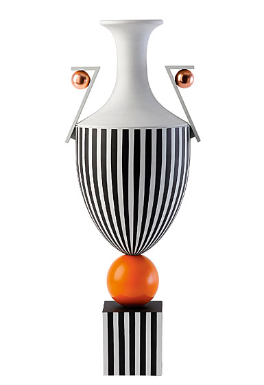 Wedgwood Prestige Jasperware Lee Broom Tall Vase on Orange Sphere, Limited Edition