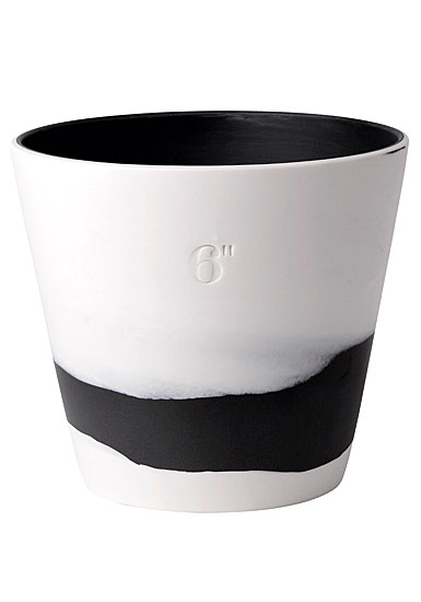 Wedgwood Jasperware Burlington Pot 6", Black and White