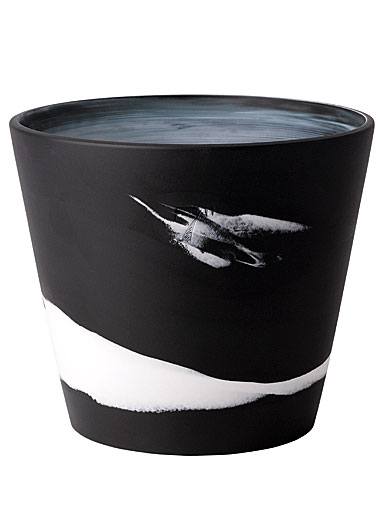 Wedgwood Jasperware Burlington Pot 7", Black and White