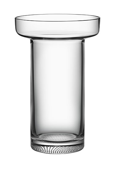Kosta Boda 9" Limelight Rose Crystal Vase