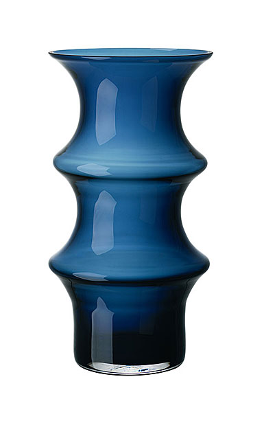 Kosta Boda Pagod Large Vase, Petrol Blue
