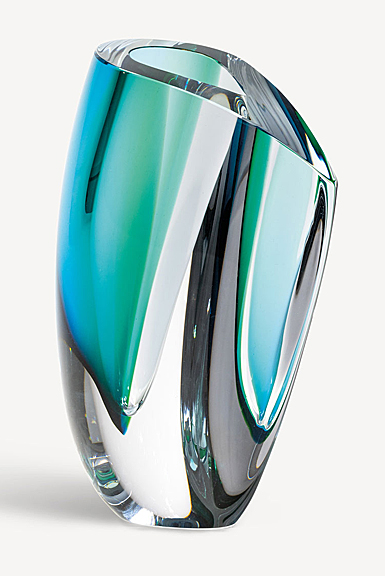 Kosta Boda Mirage 12" Vase Blue, Green XL