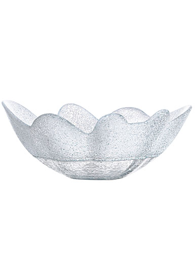 Kosta Boda Organix Large Crystal Bowl, Frosty White