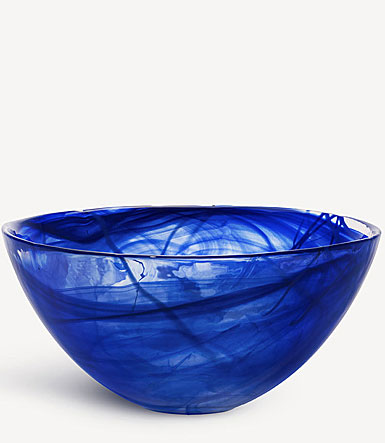 Kosta Boda Contrast 14" Bowl Blue 