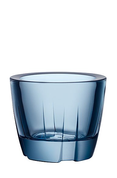 Kosta Boda Bruk Votive, Anything Bowl Water Blue, Set of Three