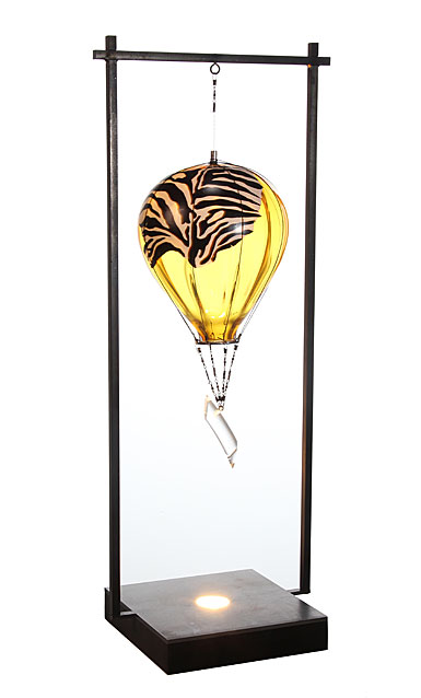 Kosta Boda Art Glass Luftballong Zebra, Limited Edition of 60