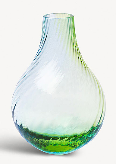 Kosta Boda Iris Vase Blue, Green