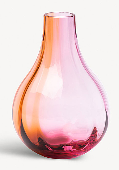 Kosta Boda Iris Vase Pink, Amber