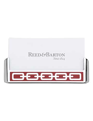 Reed and Barton Silver Link Silver Link Card Holder, Poppy
