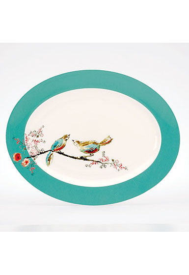 Lenox Chirp China Oval Platter 16"