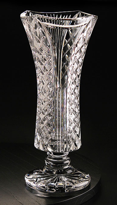 Cashs Ireland, Crystal Trophy, Blank Panel, Footed Vase 100