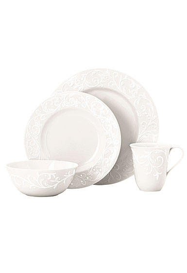 Lenox Opal Innocence Carved, 4 Piece Place Setting