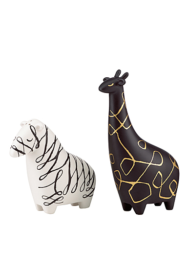 Kate Spade China by Lenox, Woodland Park Zebra And Giraffe Salt And Pepper