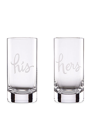 kate spade new york by Lenox Two of a Kind His & Hers Highballs, Set of 2