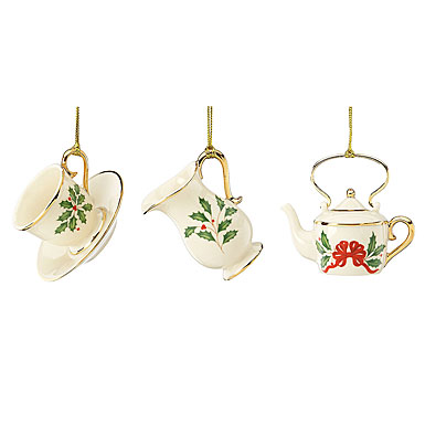 Lenox Steeped in Tradition Ornaments, Set of 3