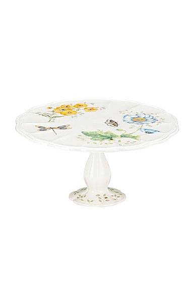 Lenox Butterfly Meadow Dinnerware Pedestal Cake Plate