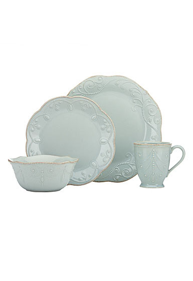 Lenox French Perle Blue China 4 Piece Place Setting