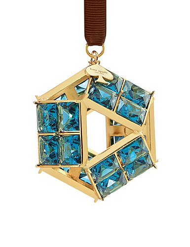 kate spade new york by Lenox Bejeweled Turquoise Prism Ornament