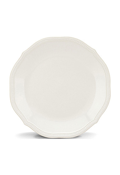Lenox French Perle Bead White China Dinner Plate, Single