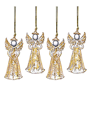 Lenox Gold Angel Ornaments, Set of 4