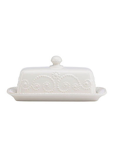 Lenox French Perle White Dinnerware Covered Butter