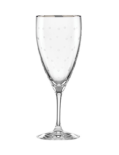 Lenox kate spade, New York Larabee Dot Platinum Crystal Iced Beverage, Single