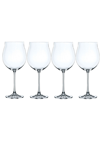 Nachtmann Vivendi 31.6 oz Pinot Noir Crystal Red Wine Glasses Clear Set of 4