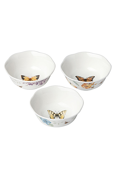 Lenox Butterfly Meadow China Prep Bowl Set Of Three