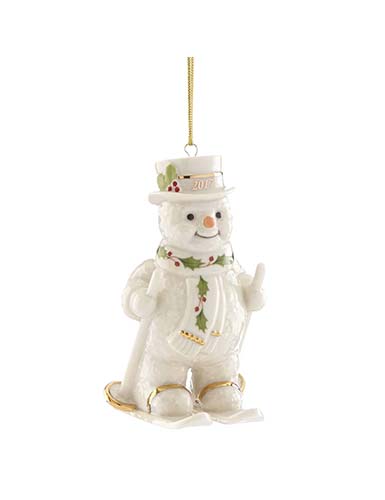 Lenox Annual 2017 Happy Holly Days Fresh Powder Snowman Ornament