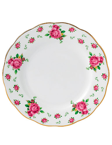 Royal Albert New Country Roses White Vintage Formal 6 1/3 in Bread & Butter Plate