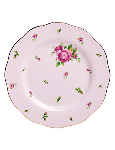 Royal Albert New Country Roses Pink Vintage Formal 8 1/3 in Salad Plate