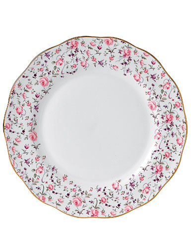 Royal Albert New Country Roses Rose Confetti Vintage Formal 10 3/5 in Dinner Plate