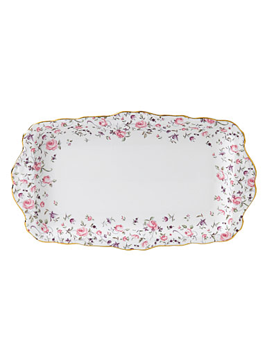 Royal Albert New Country Roses Rose Confetti Vintage Formal Sandwich Tray