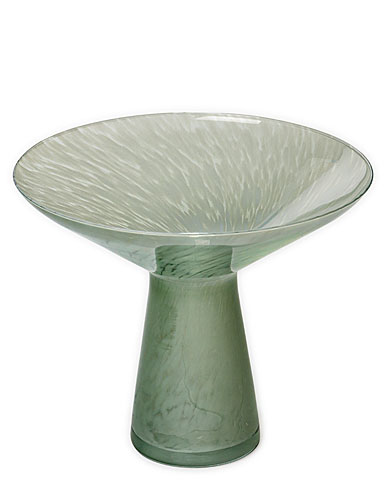 Sea Glasbruk Spring Flare Vase, Fair Green White