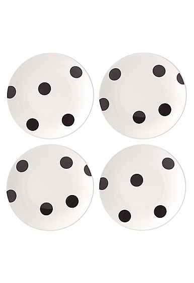Kate Spade China by Lenox, Deco Dot Tidbits Plates, Set Of Four
