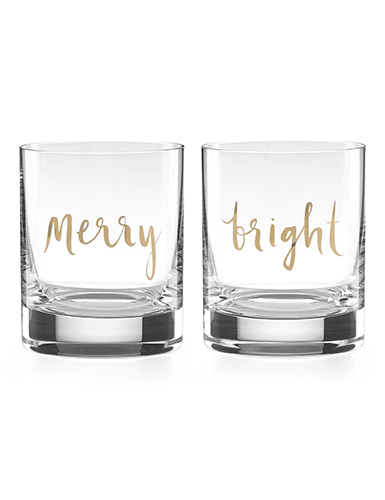 Lenox Kate Spade Sparkle and Shine Merry and Bright DOF, Pair