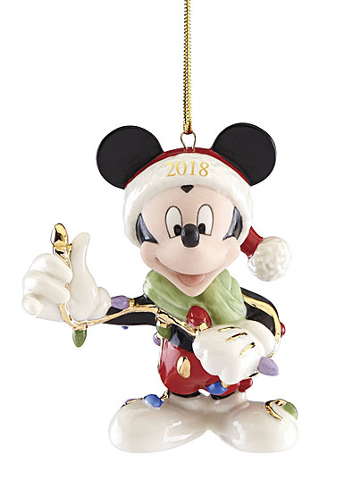 Lenox 2018 Merry and Bright Mickey Christmas Ornament