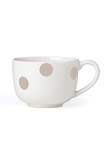 Kate Spade China by Lenox, Deco Dot Beige Latte Mug