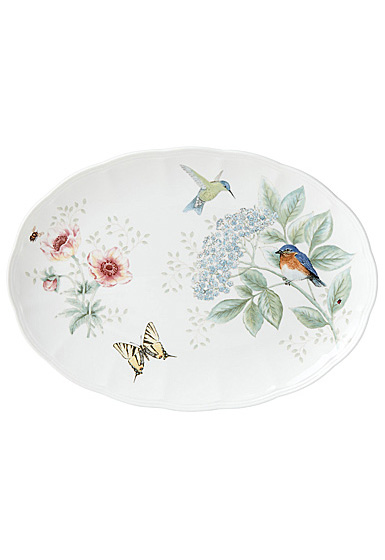 Lenox Butterfly Meadow Flutter China Oval Platter