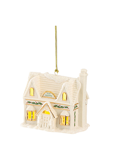 Lenox 2021 Christmas Village Lit Toy Shoppe Ornament