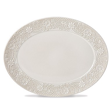 Lenox Chelse Muse Dinnerware Grey Platter