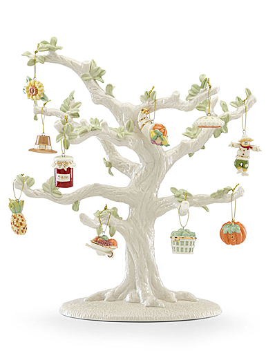 Lenox Autumn Favorites 10 Piece Ornament And Tree Set
