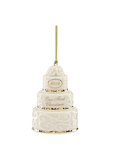 Lenox 2019 Our First Christmas Together Cake Ornament