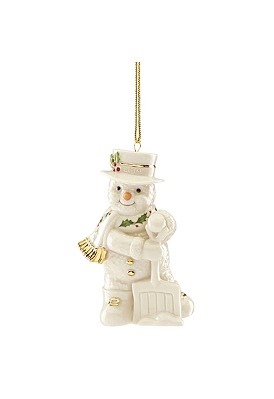 Lenox 2019 Shoveling Snowman Ornament