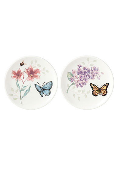 Lenox Butterfly Meadow China Coasters Pair