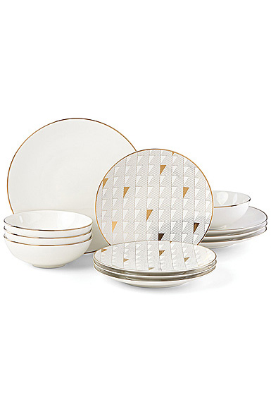 Lenox Trianna White Dinnerware 12 Piece Set