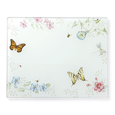 Lenox Butterfly Meadow Dinnerware Glass Large Prep Board