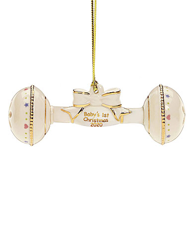 Lenox Baby's First Christmas, Rattle Ornament 2020