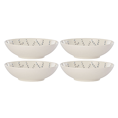Lenox Textured Neutrals Dinnerware Gray All Purpose Bowl Set Of Four